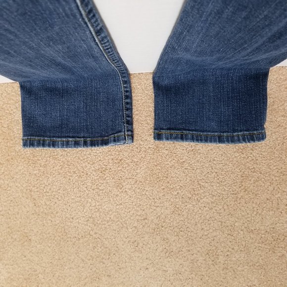 Levi's jeans 1S 1 Short 504 Slouch Straight denim lightly distressed 06 low rise - Picture 11 of 14